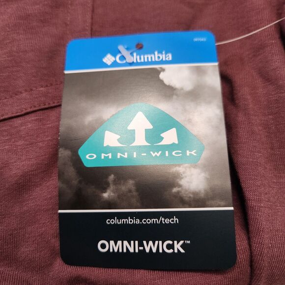 Columbia Thistletown Hills Pocket Tee – Men’s Medium – Maroon – NWT - Picture 6 of 7